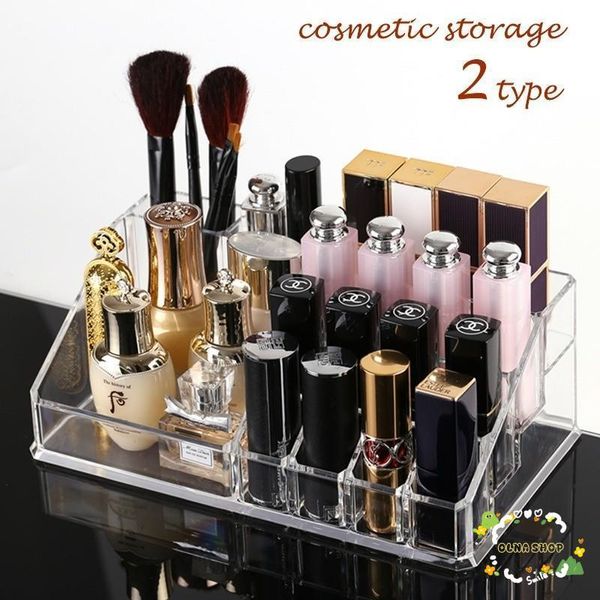 Cosmetic case, lip case, plastic case, storage case, storage goods, large capacity, clear color, plastic, divider, transparent, easy to see, easy to use, stylish, small items