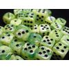d6 12mm 36 Dice Set Vortex Bright Green w/Black CHX27830