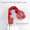 Lamsimoy Peg Hook Lock Stop Lock 100 Pieces Plastic Red Stop Lock Anti-Theft Lock Retail Pin Hook Display Hook Lock