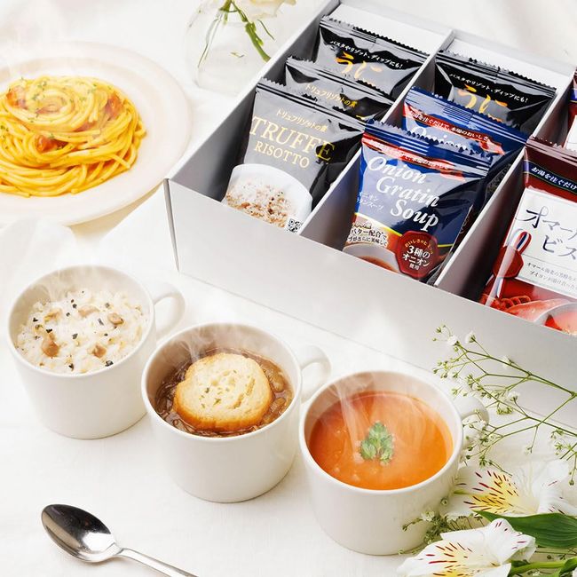 Premium Freeze Dried Western Food Gift 4 Types 8 Servings Costco Soup Set Gift Sympathy Sympathy Gift Pillbox Gift 1)