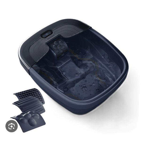 Homedics Foot Spa with Heat Invigorating Bubbles and Toe Touch Control