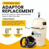 Valve Adaptor Replacement Kit 270100 for Pentair Quad D.E. FNS Plus Filter 2 Set