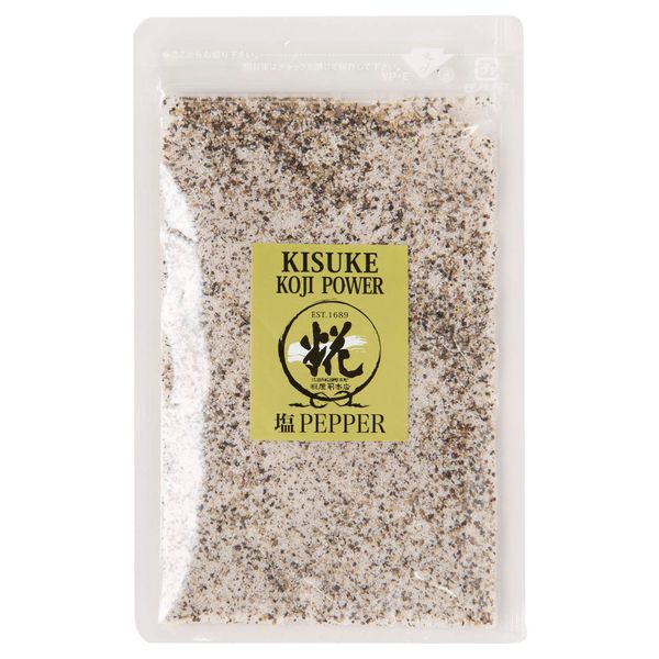 Kojiya Honten Salt & Pepper (Salt, Black Pepper, Koji), Kisuke Salt and Pepper 1.4 oz (40 g), Bag Included (No Chemical Seasoning)