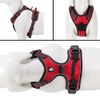 SGODA Dog Harness Reflective Vest with Handle Medium Red