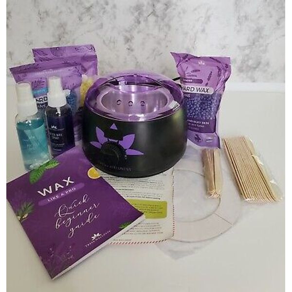 Tress Wellness Complete Waxing Kit Brazilian Wax Warmer Waxing Beads