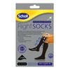 Scholl Flight Socks - Cotton Feel, Black , Size 3-6, 1 Pair