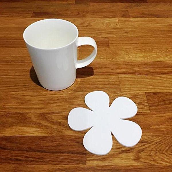 Super Cool Creations Coasters - Daisy Shaped - White - 8 Set