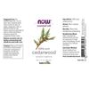 2 x NOW Cedarwood Oil 1 fl oz Aromatherapy
