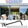 NU-SET 2215-2 Vertical Sliding Window Lock, 2 Pack, White