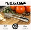 Zulay Kitchen Premium Garlic Press Set - Soft, Easy-Squeeze Ergonomic Handle