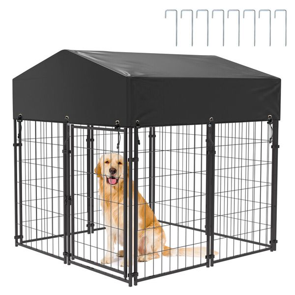 Extra Large Welded Wire Dog Kennel Pet Playpen Outdoor Heavy Duty Dog Crate Cage