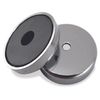 Master Magnetics .283 in. Ceramic ROUND BASE MAGNET Silver 16 lb. Pull 1pk 07216