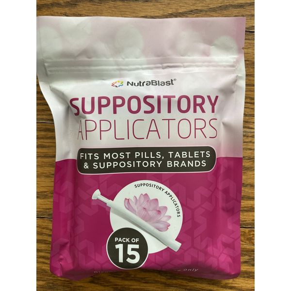 NutraBlast Disposable Vaginal Suppository Applicators - Fits Most - 15 Pack