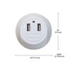 Globe Electric 2.1 Amp LED Automatic Night Light  2 USB Port 