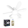 20.5in Socket Ceiling Fans Light with Dimmable Led Lights and Remote E26 Base