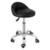 Adjustable Height Hydraulic Rolling Swivel Salon Stool Chair with Backrest Black