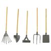 CREATIV DISCOUNT Miniature Garden Tools, Size Approx. 11 cm, Pack of 5