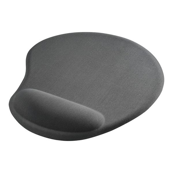 Buffalo with Integrated Wrist Rest Memory Foam Mouse Pad Gray BSPD16GY