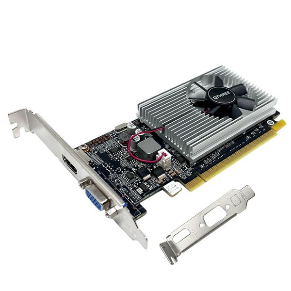 QTHREE Geforce GT 210 Graphics Card, 1G D3 64-bit, HDMI VGA, Low Profile, Video Card, GPU, PCI Express x16