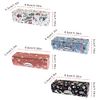 4Pcs Lipstick Storage Box Flower Pattern Lipstick Case Portable Lipstick Case Vintage Floral Print Lipstick Holder Box Accessories for Women Girls Lady