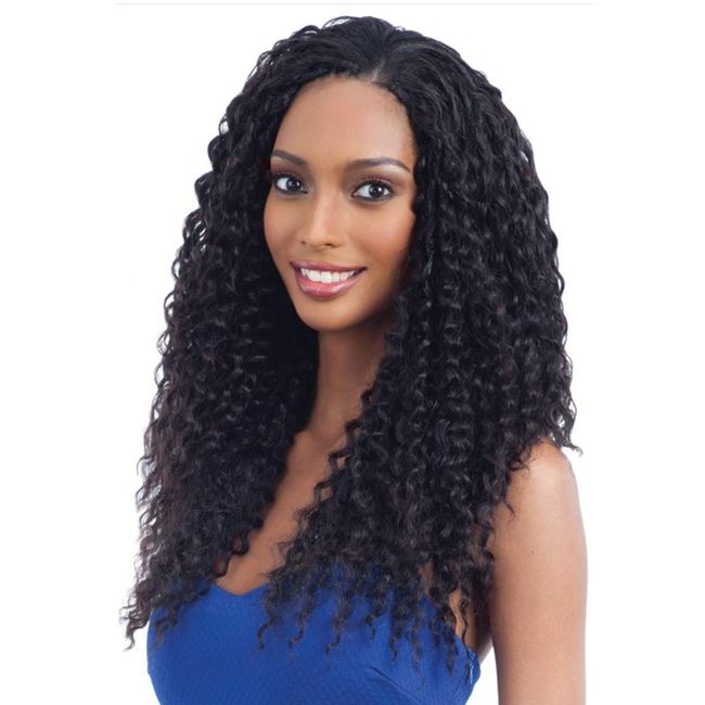 Saga Human Hair Crochet Braids Standard Type Super Curl (18", 1