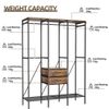 Extra Large Clothes Rack Closet Wardrobe with Dust-proof Curtain Massive Storage