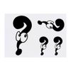4 x 'Question Mark' Temporary Tattoos (TO00045037)