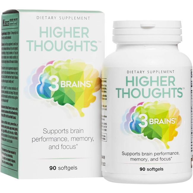 Natural Factors 3 Brains Higher Thoughts, 90 Softgels