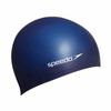 Speedo Unisex's Plain Flat Swimming Cap-Blue Marino, One Size, Navy