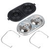 ANTUKO Master Cylinder Cover with Bails Kit Replacement for Corvette 1967-1982 Chrome
