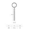 TABARAT Toothpick Case, Key Ring, Key Ring, Brass, Made in Japan, Black Silver