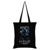 Grindstore Mama, Just Killed A Man Black Tote Bag