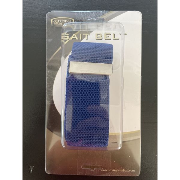 Prestige Medical Gait Belt with Metal Buckle Royal Blue New