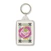 Textile Heritage Collection Cross Stitch Keyring Kit - Mackintosh Rose