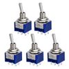 BE-TOOL 10PCS Mini Latching Toggle Switch DPDT 2 Positions ON-ON AC 6A/125V 6 Pin New(Bule)