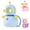 JunNeng Baby Head Protector Backpack,Toddler Walker Fall Head Protection (Blue Robot)