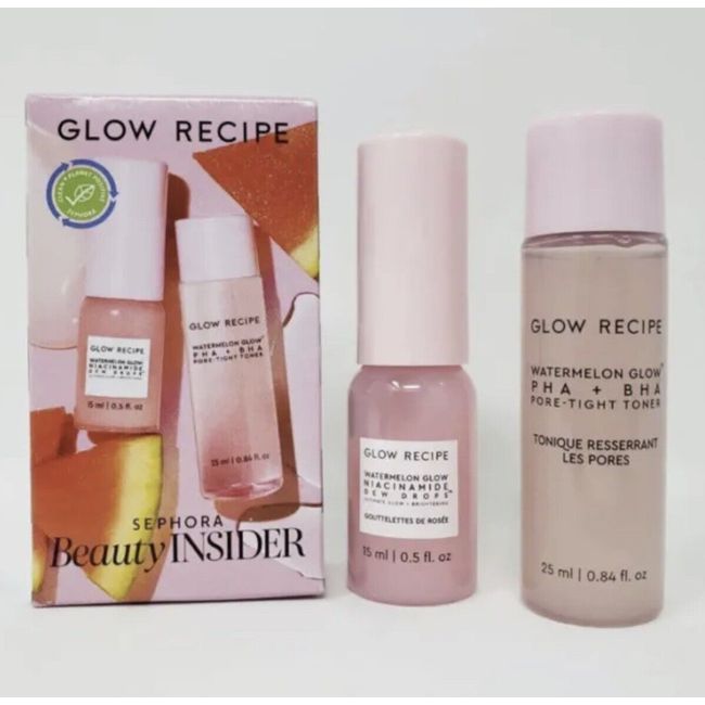 Glow Recipe Watermelon Set Toner & Dew Drops Mini's Sephora Birthday Gift Sealed