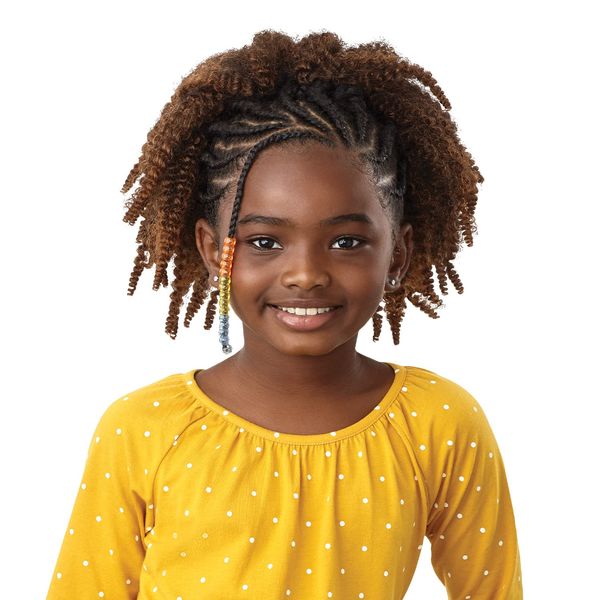 Outre X-Pression Synthetic LiL 3X Looks Crochet Braid - SPRINGY AFRO TWIST 10" (Color:1B Off Black)