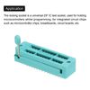 PATIKIL Universal IC Test ZIF Socket 28 Pin 2.54 mm Pitch Narrow Microcontroller Chip for Breadboard Program IC 4pcs
