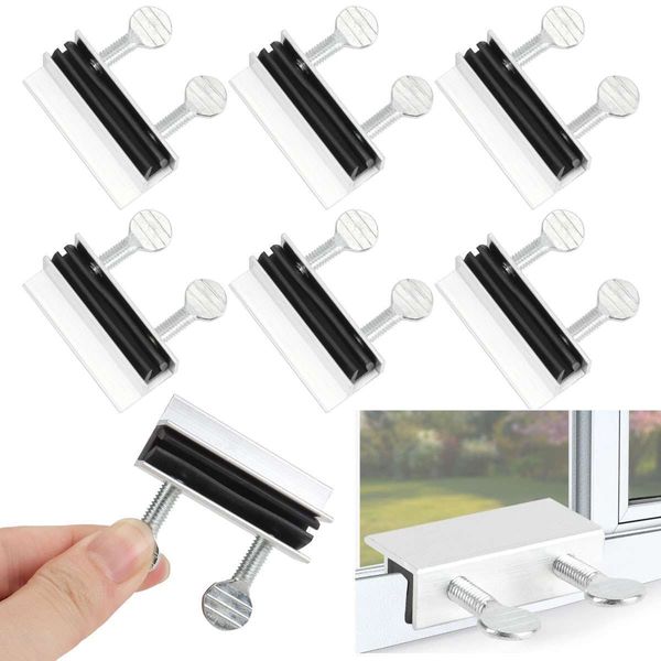 6Pcs Sliding Window Locks Easy Installation High Security Home Lock Thumbscrews