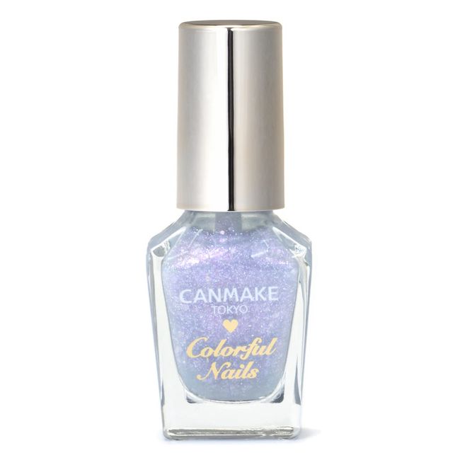 Canmake Colorful Nails N68 Secret Wonderland, Manicure Polish, Pastel, Blue Pearl, Glitter, Large Glitter, Multicolor, Fairy, Dreamy Cute (Yumekawa), High Color, Quick Drying, 1 Bottle