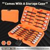 20pcs Extra Long Allen Hex Bit Socket Set 3/8" Drive SAE Metric Allen Socket Kit