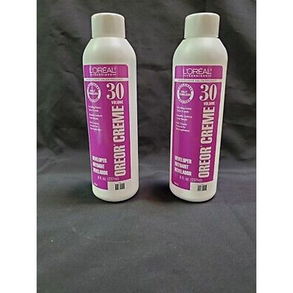 L'Oreal Oreor Creme Developer - 30 Volume 8 OZ (2 Pack)