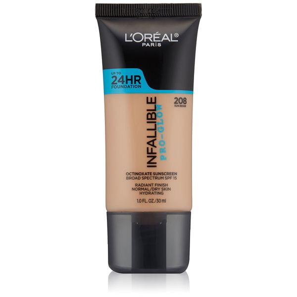L'Oréal Paris Infallible Pro-Glow Foundation, Sun Beige, 1 fl. oz.