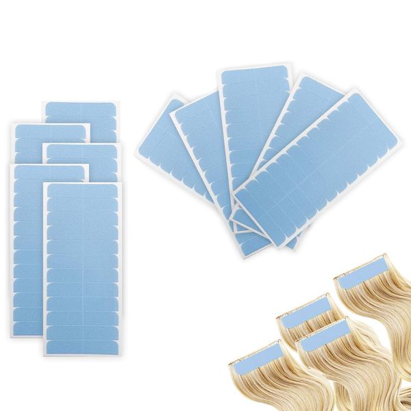 ZKSXOA 120 PCS Double Sided Hair Extension Tape Tabs, Double Sided Adhesive Tapes in Hair Extensions, Human Hair Weft Replacement