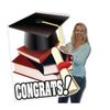 4' Tall Design Your Own Graduation Shaped Card