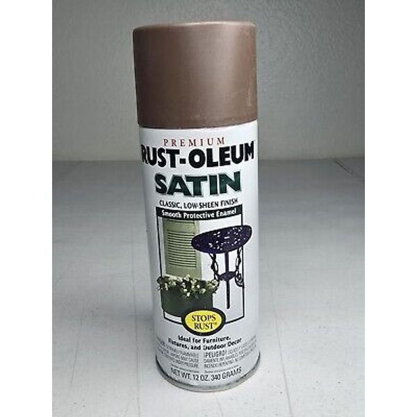 Vintage Rust-Oleum Premium Satin Chestnut Brown Paint Spray Can 12 oz. 7744 1998