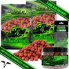 Angel-Berger Magic Baits Pellet Set in Bucket Halibut Pellet (Red Halibut, 8 mm)