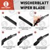 22"+22" Pair Windshield Wiper Blades Replacement For Chevrolet Silverado 99-23