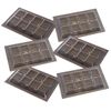 6 x Plain Chocolate Bar Moulds